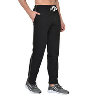 Mack Jonney Black Cotton Trackpant For Men's