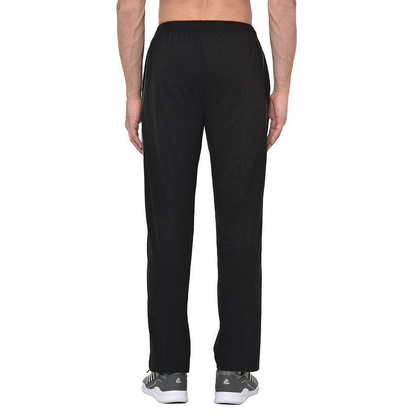 Mack Jonney Black Cotton Trackpant For Men's