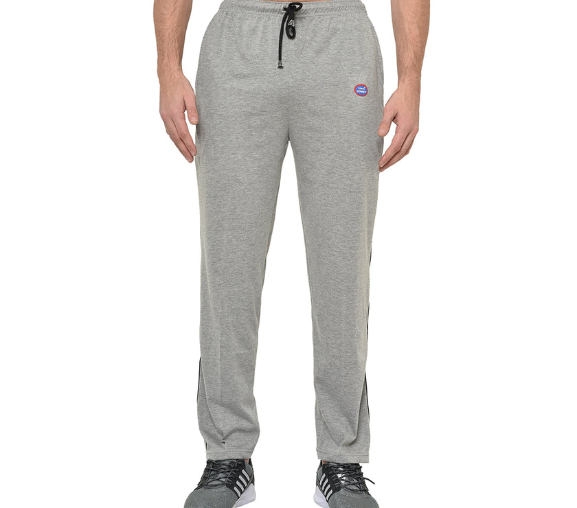 Mack Jonney Silver Cotton Trackpant For Men's