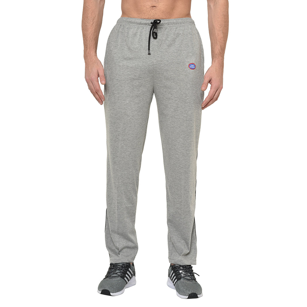 Mack Jonney Silver Cotton Trackpant For Men's