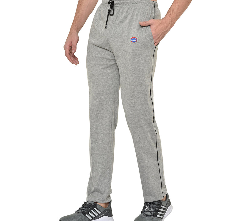 Mack Jonney Silver Cotton Trackpant For Men's