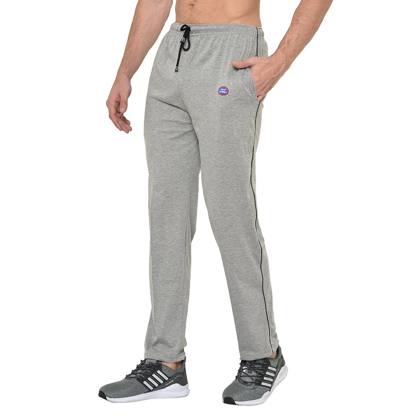 Mack Jonney Silver Cotton Trackpant For Men's