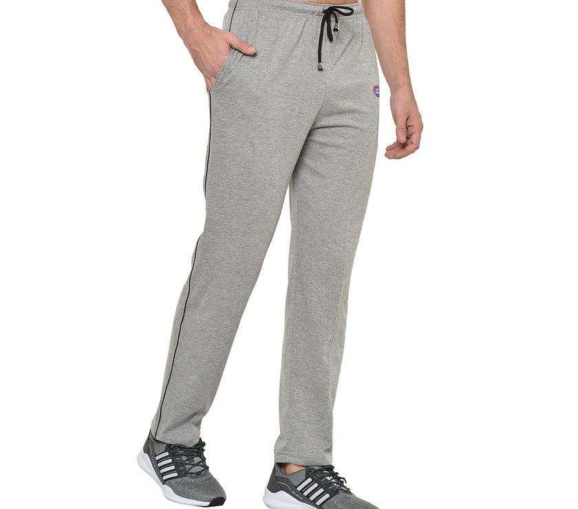 Mack Jonney Silver Cotton Trackpant For Men's