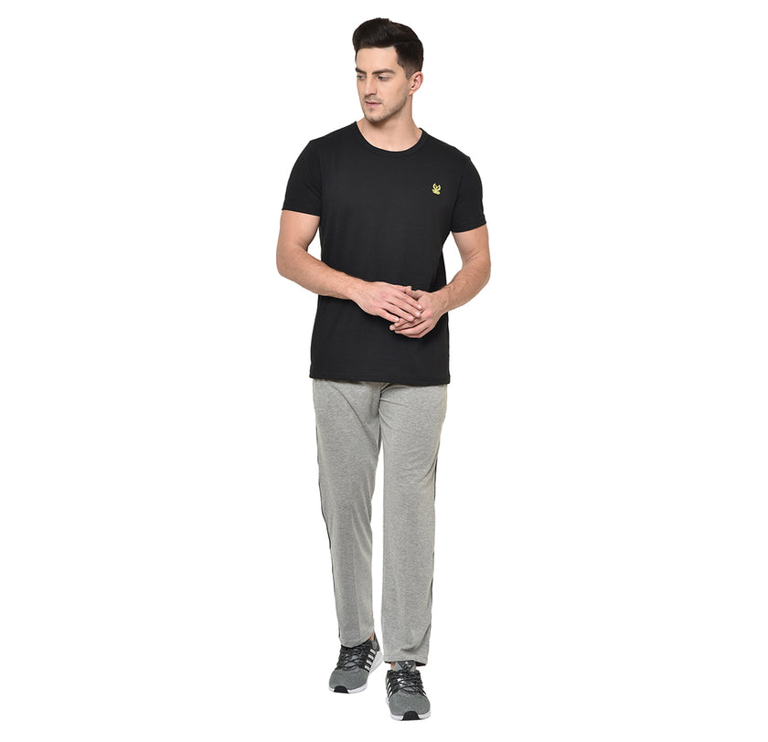 Mack Jonney Silver Cotton Trackpant For Men's