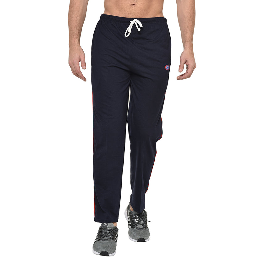 Mack Jonney Dark Blue Cotton Trackpant For Men's