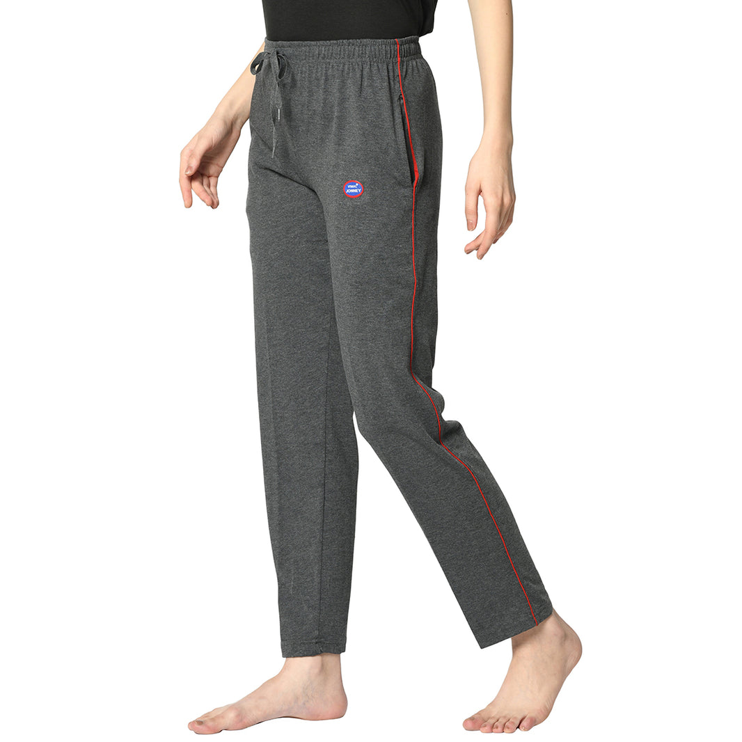 Mack Jonney Grey Trackpant For Women's