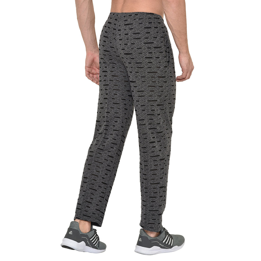 Mack Jonney Black Cotton Trackpant For Men's