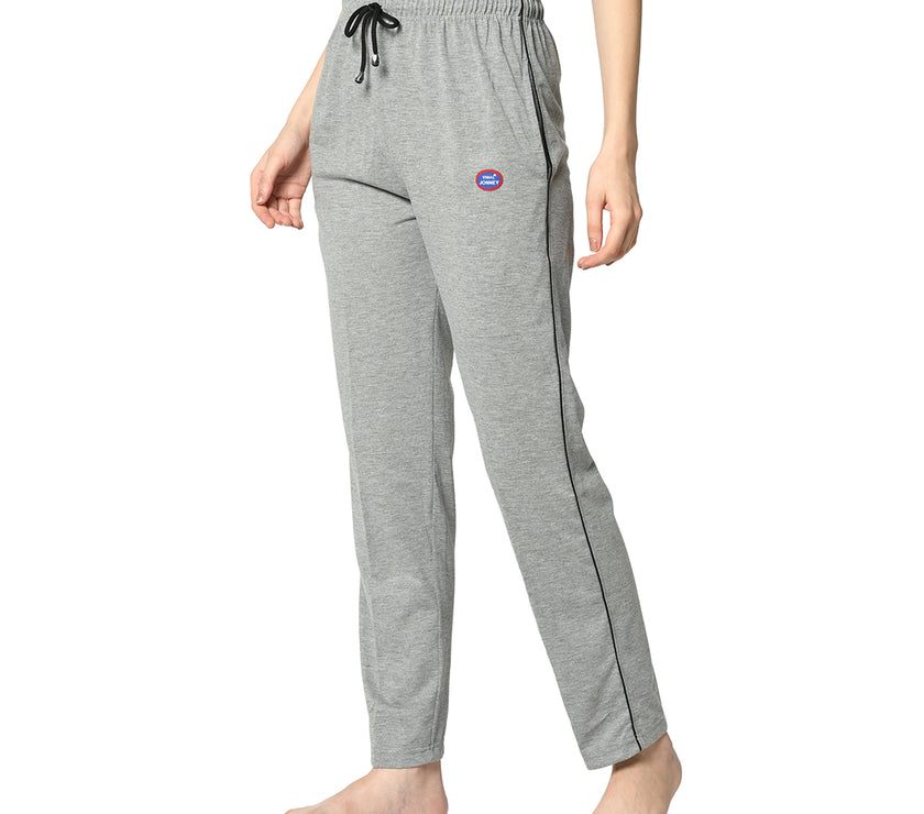 Mack Jonney Silver Trackpant For Women's