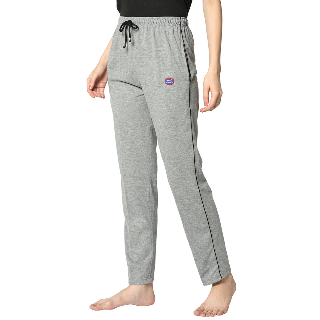 Mack Jonney Silver Trackpant For Women's
