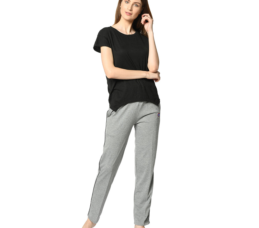 Mack Jonney Silver Trackpant For Women's