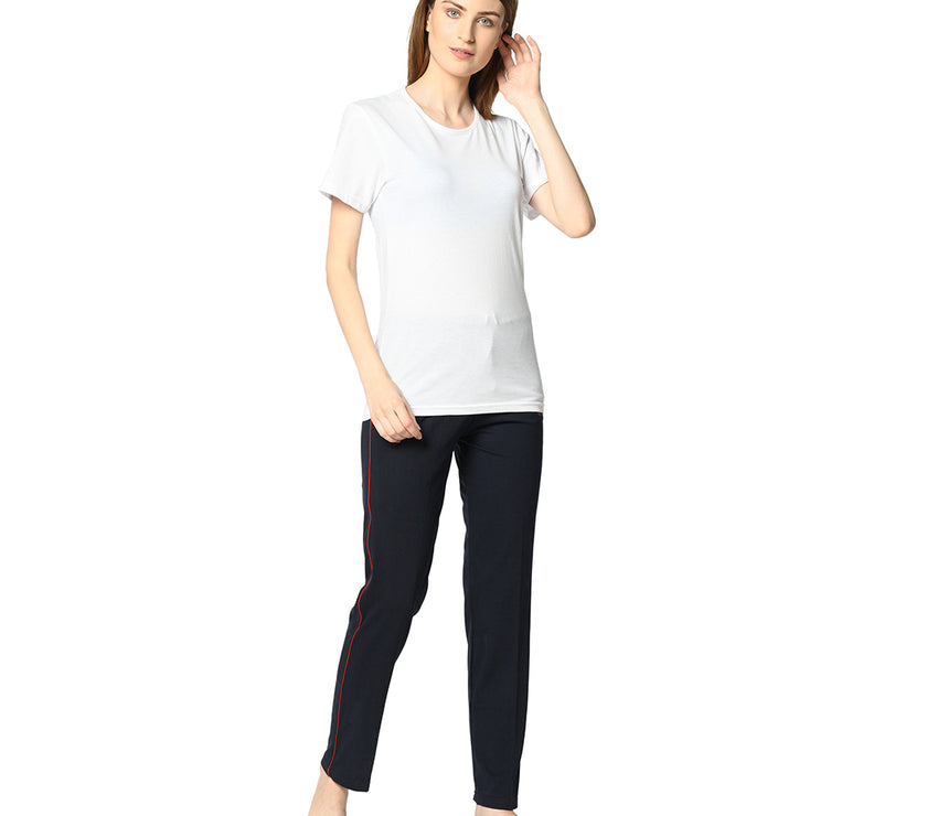 Mack Jonney Blue Trackpant For Women's
