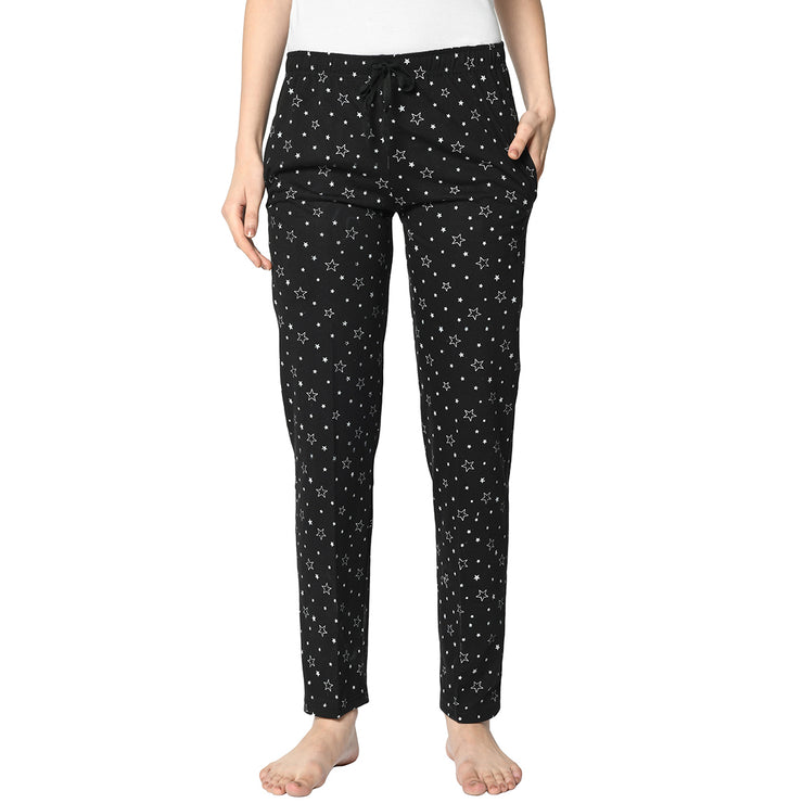 Mack Jonney Black Trackpant For Women's