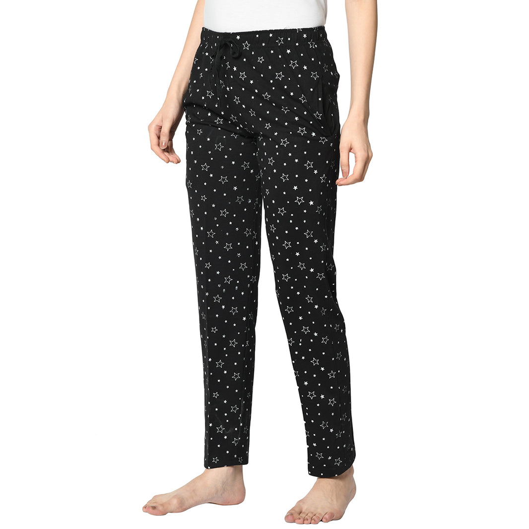Mack Jonney Black Trackpant For Women's