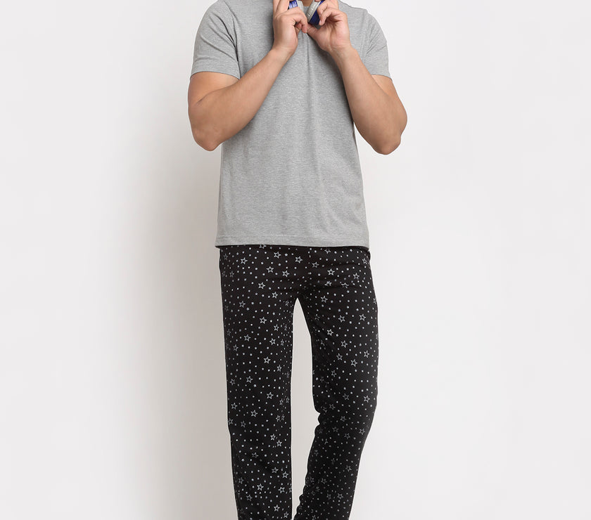Mack Jonney Regular-Fit Cotton Trackpant for Men
