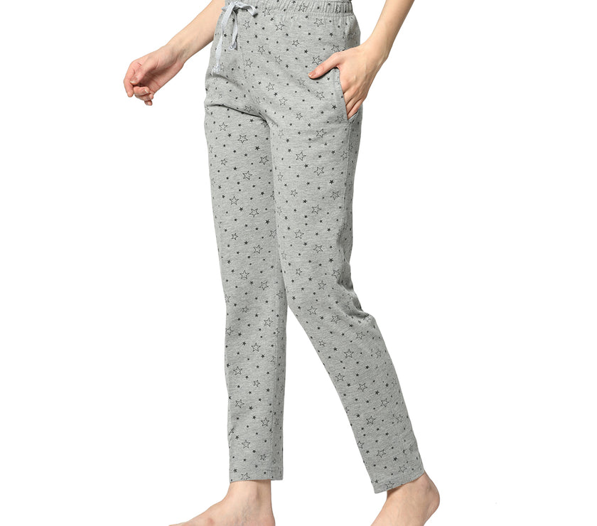 Mack Jonney Grey Trackpant For Women's