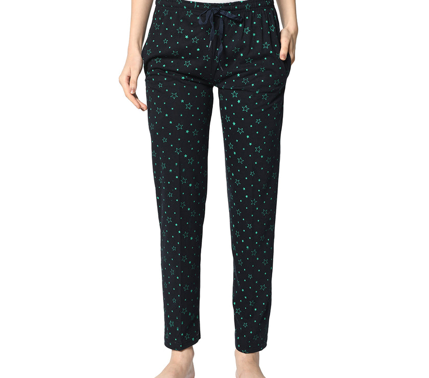 Mack Jonney Dark Blue Trackpant For Women's