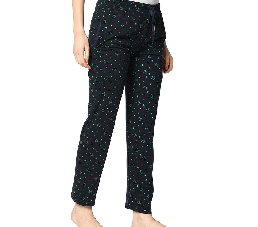 Mack Jonney Dark Blue Trackpant For Women's