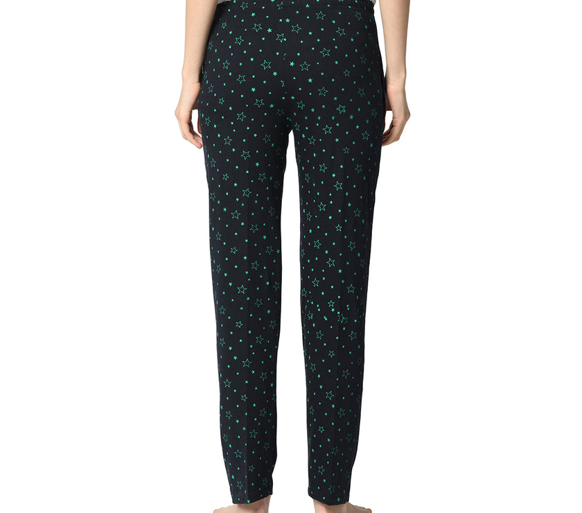 Mack Jonney Dark Blue Trackpant For Women's