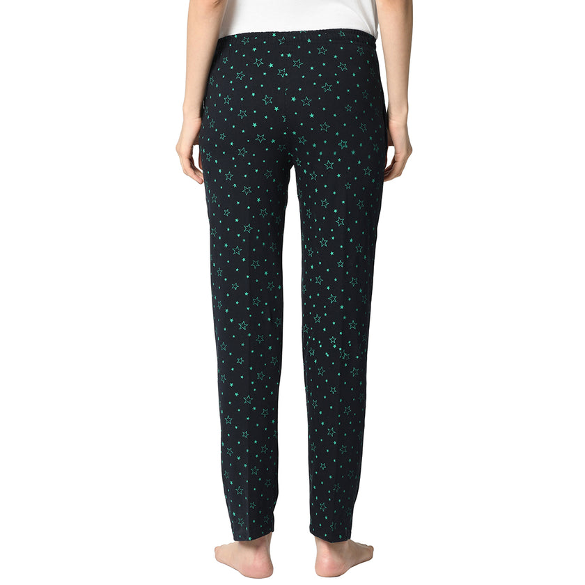 Mack Jonney Dark Blue Trackpant For Women's