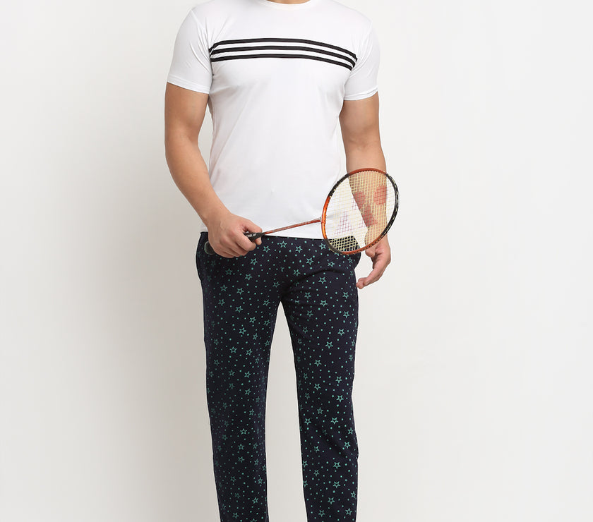 Mack Jonney Regular-Fit Cotton Trackpant for Men