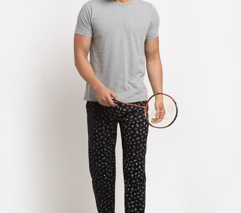 Mack Jonney Regular-Fit Cotton Trackpant for Men