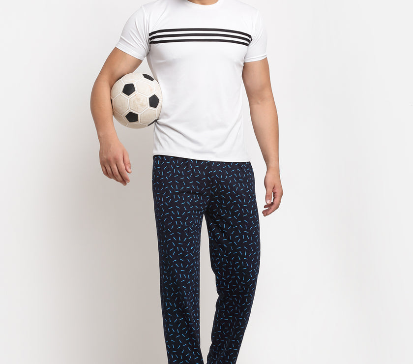 Mack Jonney Regular-Fit Cotton Trackpant for Men