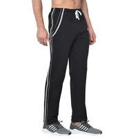 Mack Jonney Black Cotton Trackpant For Men's