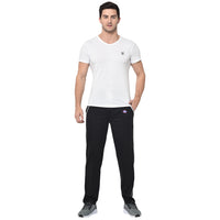 Mack Jonney Black Cotton Trackpant For Men's