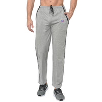 Mack Jonney Grey Cotton Trackpant For Men's