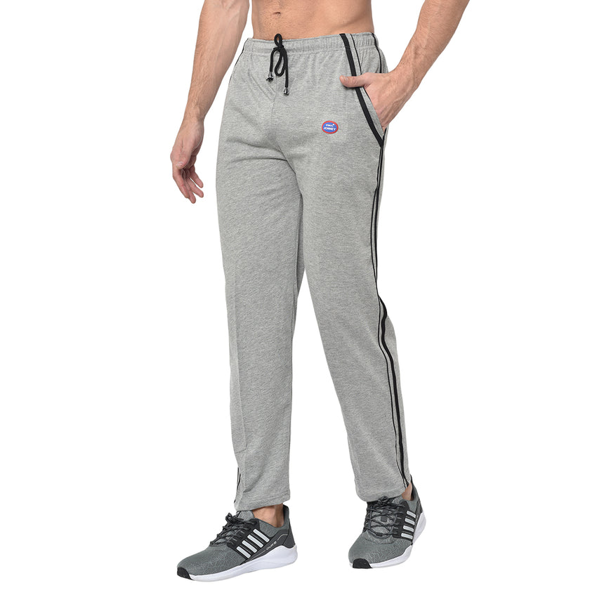 Mack Jonney Grey Cotton Trackpant For Men's