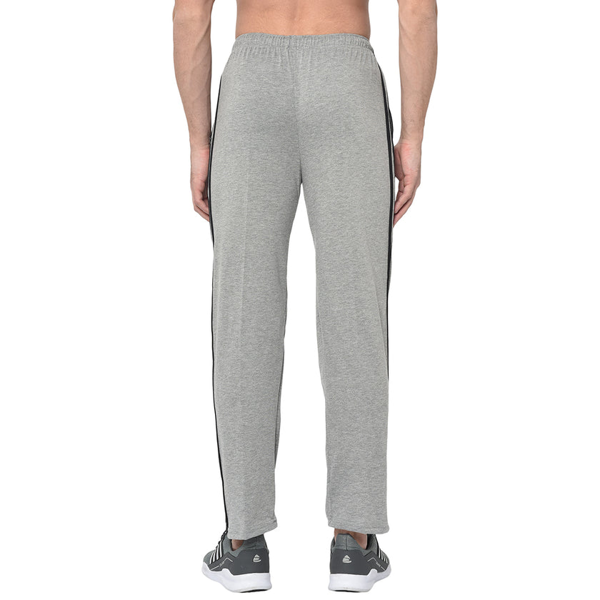 Mack Jonney Grey Cotton Trackpant For Men's