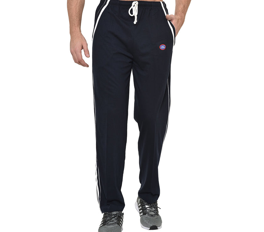 Mack Jonney Dark Blue Cotton Trackpant For Men's