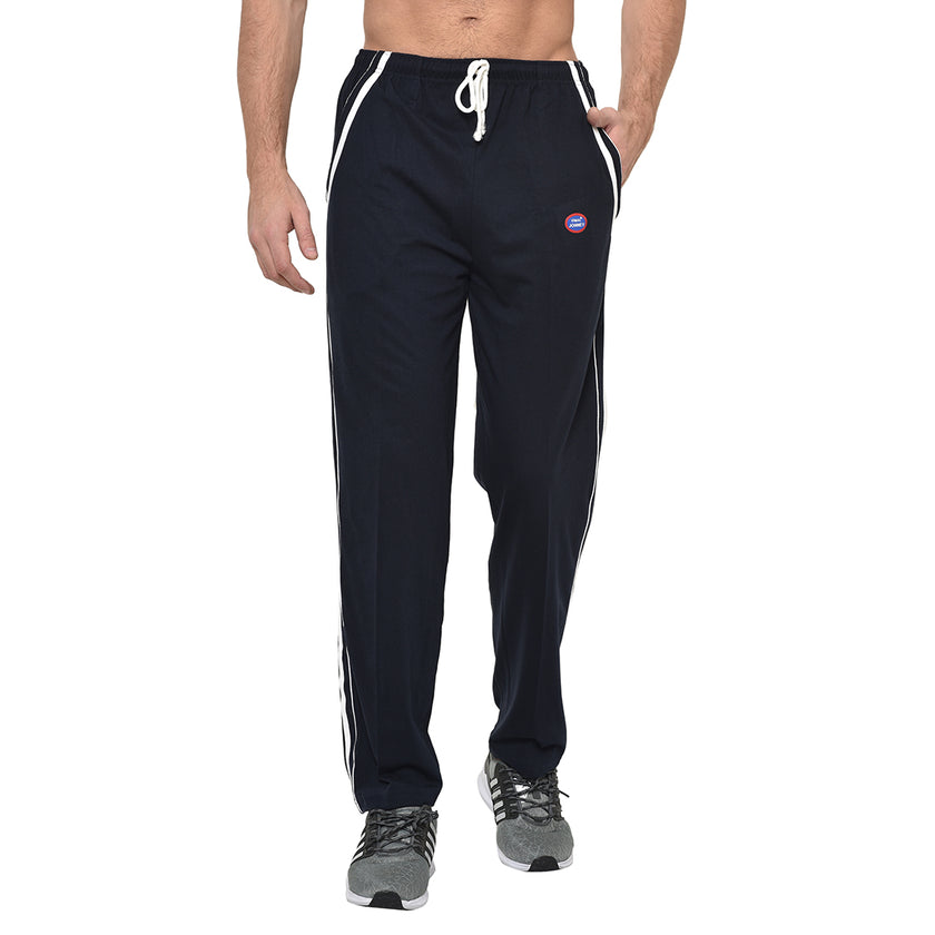 Mack Jonney Dark Blue Cotton Trackpant For Men's