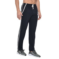 Mack Jonney Dark Blue Cotton Trackpant For Men's