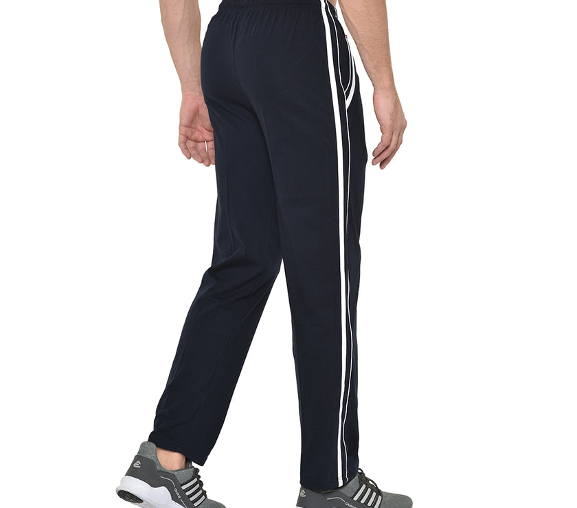 Mack Jonney Dark Blue Cotton Trackpant For Men's