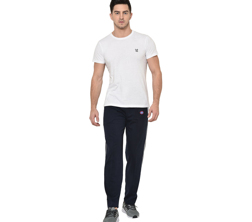 Mack Jonney Dark Blue Cotton Trackpant For Men's