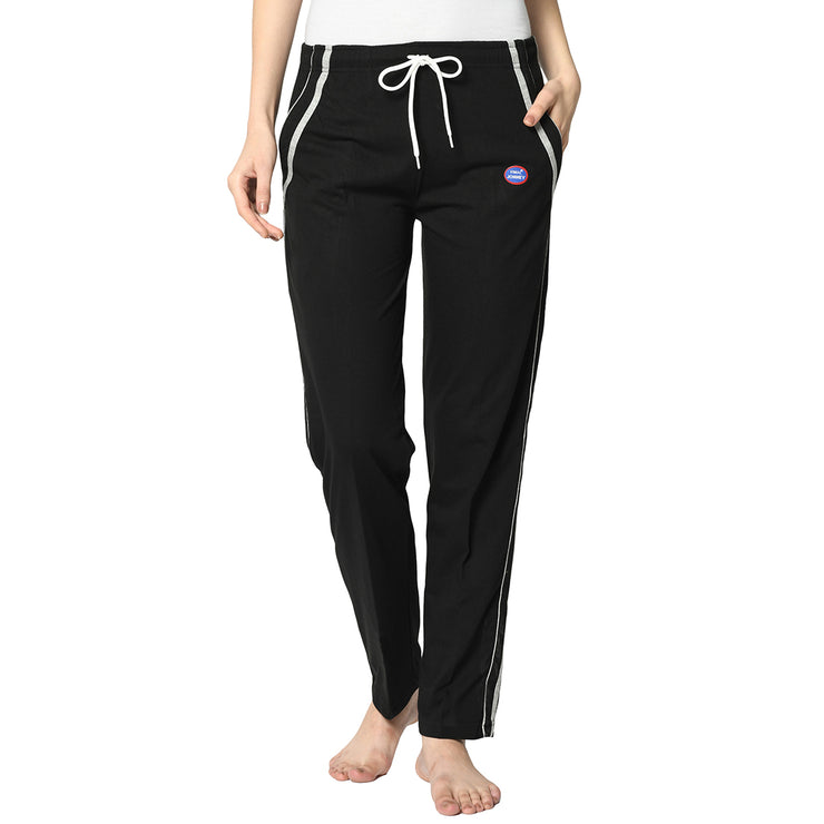 Mack Jonney Black Trackpant For Women's