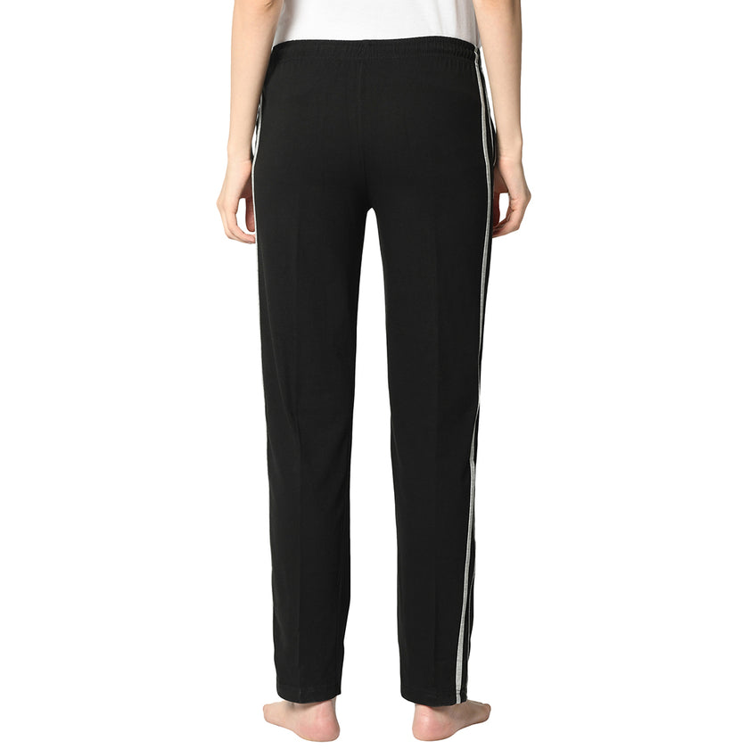 Mack Jonney Black Trackpant For Women's