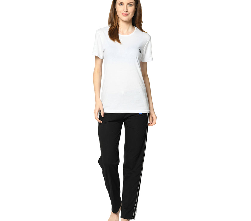 Mack Jonney Black Trackpant For Women's