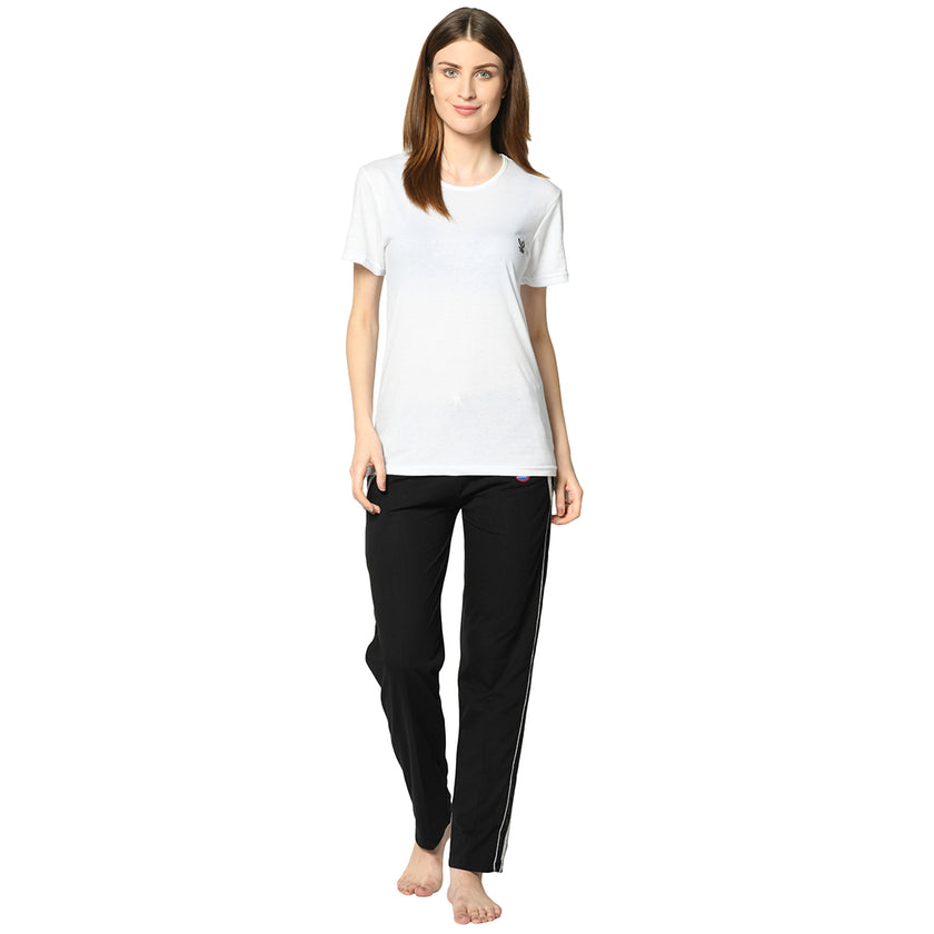 Mack Jonney Black Trackpant For Women's