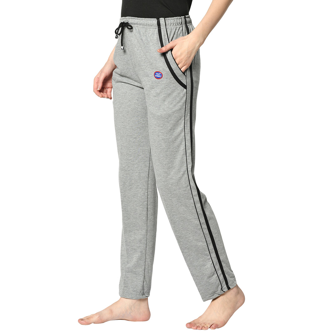 Mack Jonney Grey Trackpant For Women's