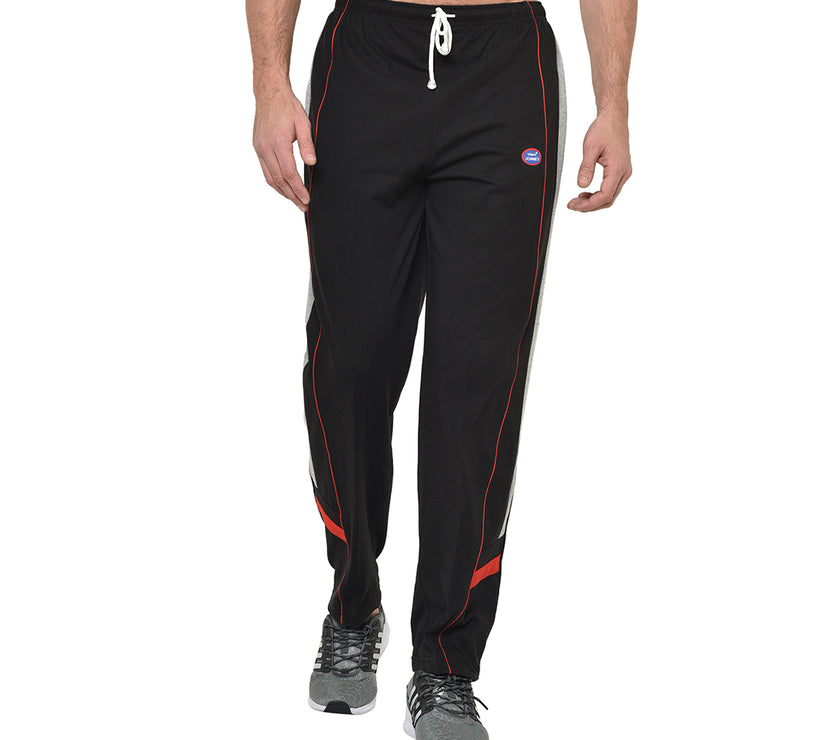 Mack Jonney Black Cotton Trackpant For Men's