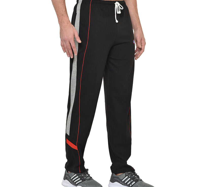 Mack Jonney Black Cotton Trackpant For Men's