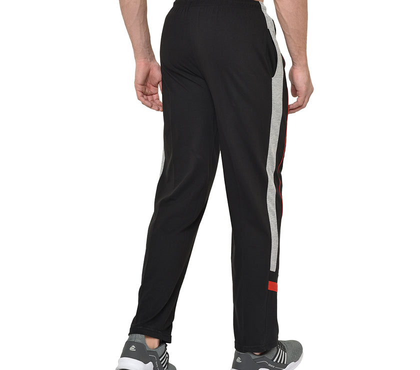 Mack Jonney Black Cotton Trackpant For Men's