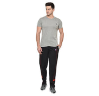 Mack Jonney Black Cotton Trackpant For Men's