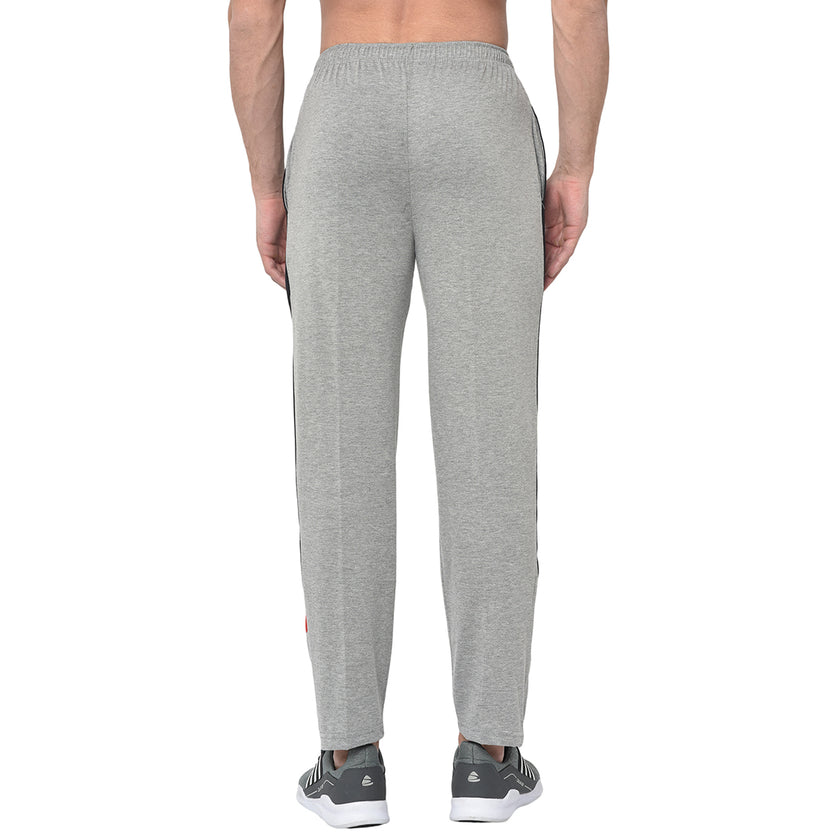 Mack Jonney Grey Cotton Trackpant For Men's