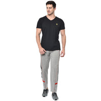 Mack Jonney Grey Cotton Trackpant For Men's