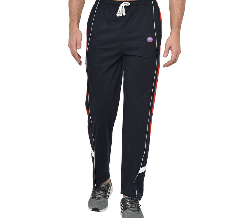 Mack Jonney Dark Blue Cotton Trackpant For Men's