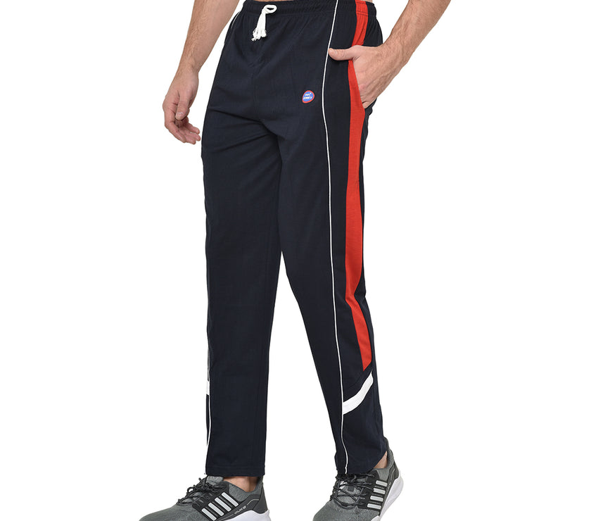 Mack Jonney Dark Blue Cotton Trackpant For Men's