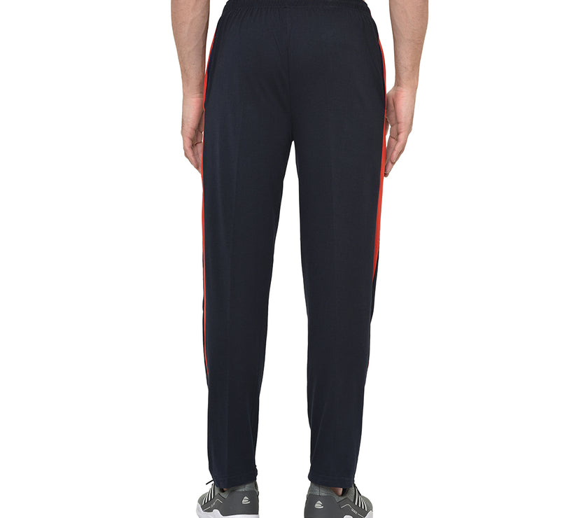 Mack Jonney Dark Blue Cotton Trackpant For Men's